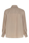 light matte silk poplin shirt