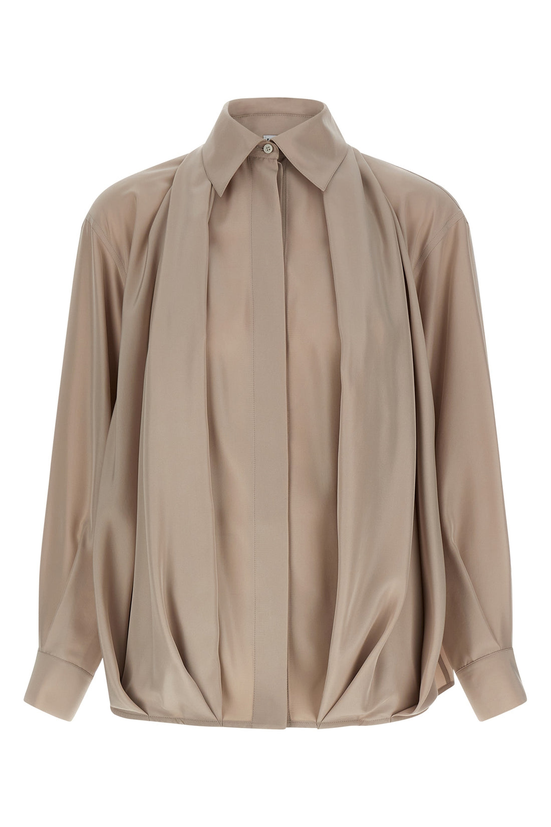 LOEWE 36 light matte silk poplin shirt