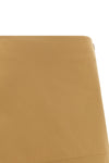 mini skirt in cotton and silk gabardine of medium weight