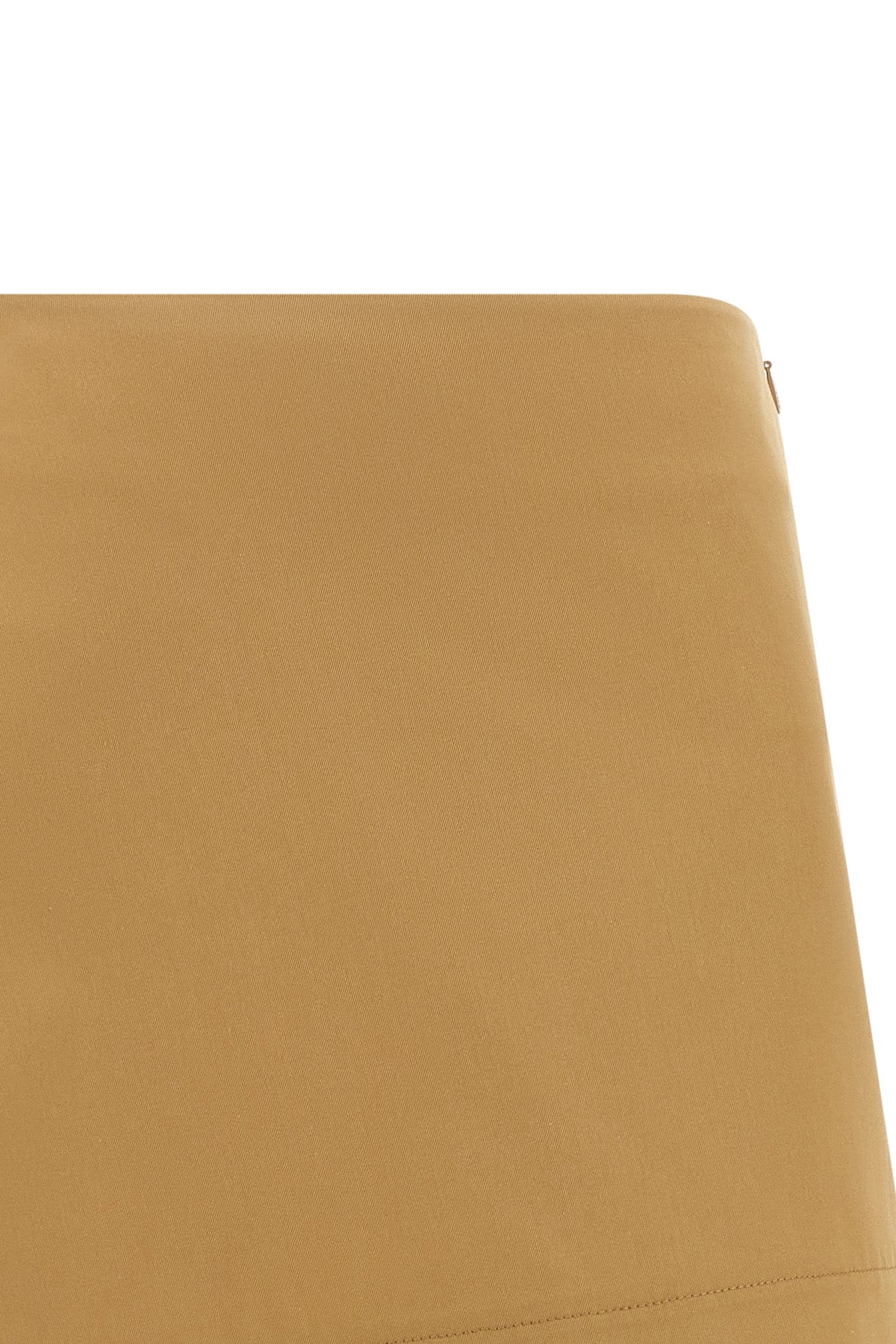 mini skirt in cotton and silk gabardine of medium weight