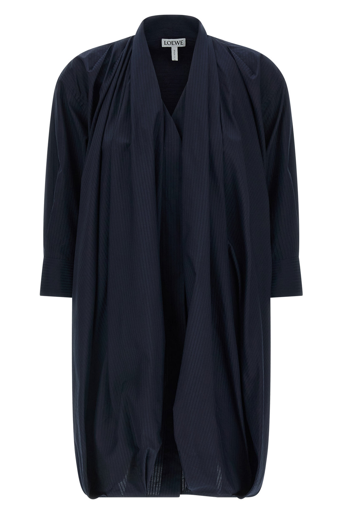 LOEWE 34 mini dress in lightweight textured cotton poplin
