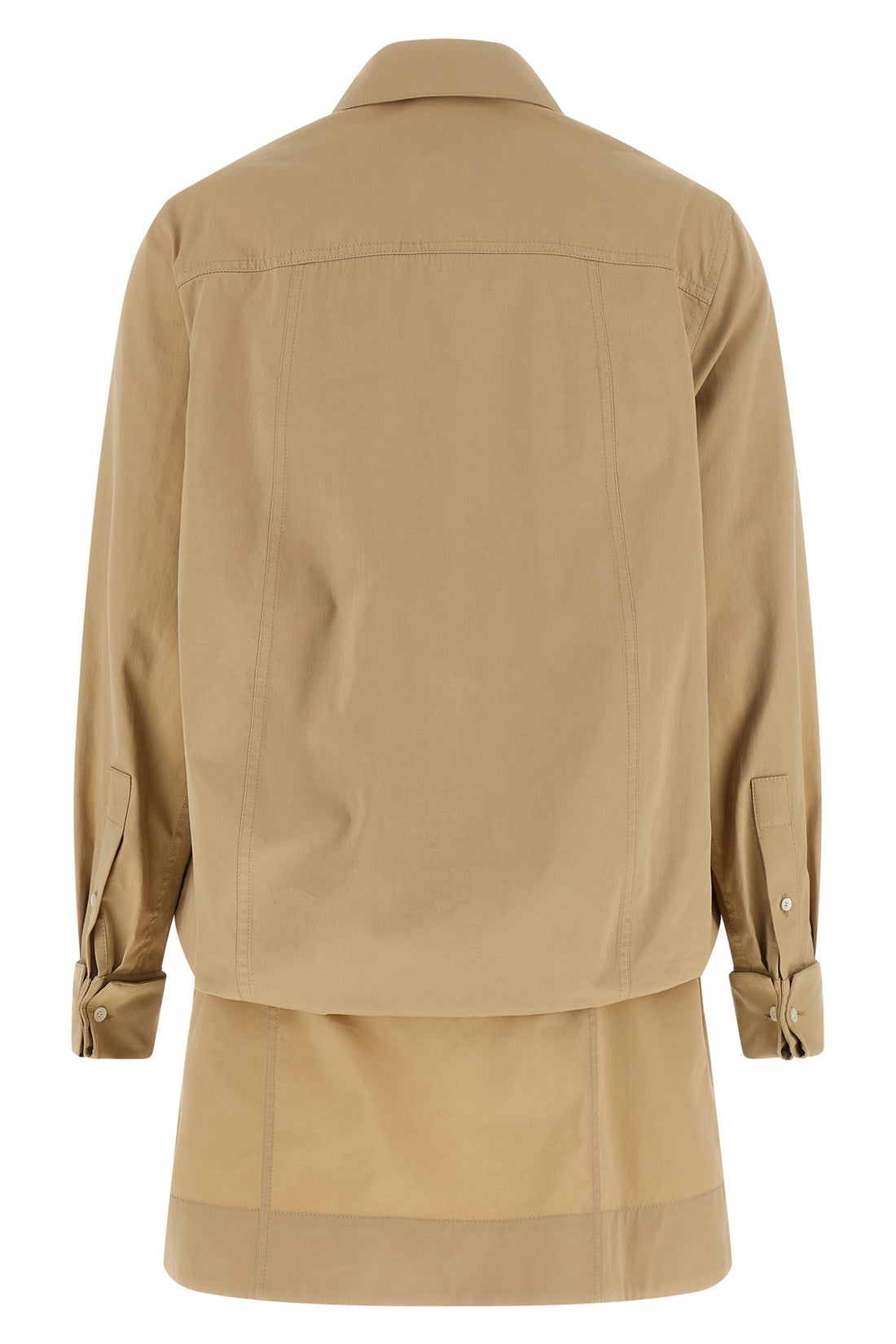 LOEWE 34 mini dress in light cotton and silk gabardine