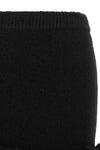 the mini skirt loewe redefines the codes of knitwear through a tight and sculptu
