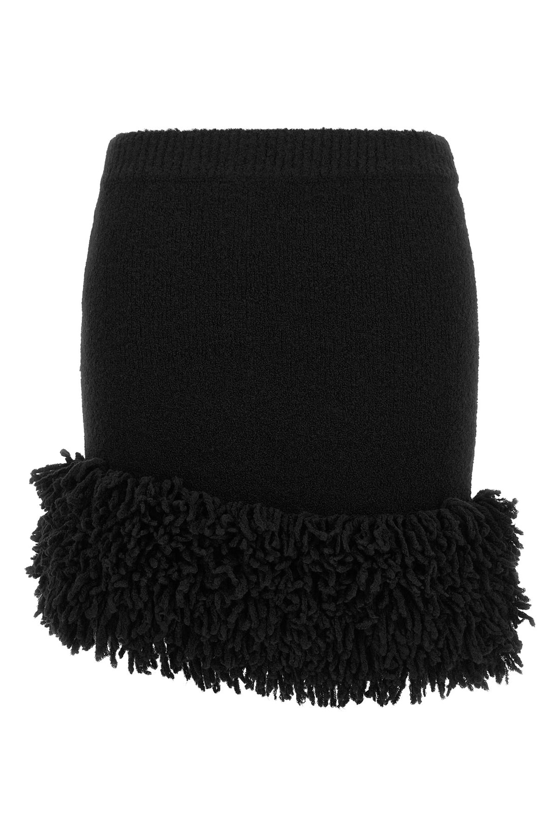 LOEWE S the mini skirt loewe redefines the codes of knitwear through a tight and sculptu