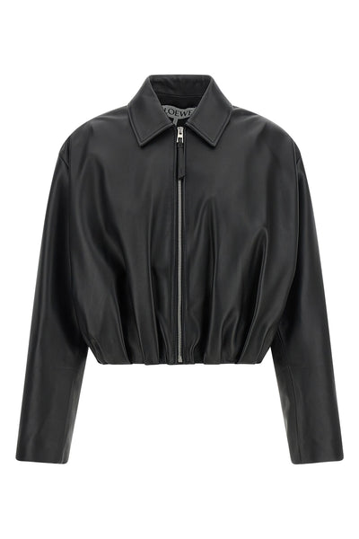 the jacket loewe redefines the outerwear through a sculptural vision