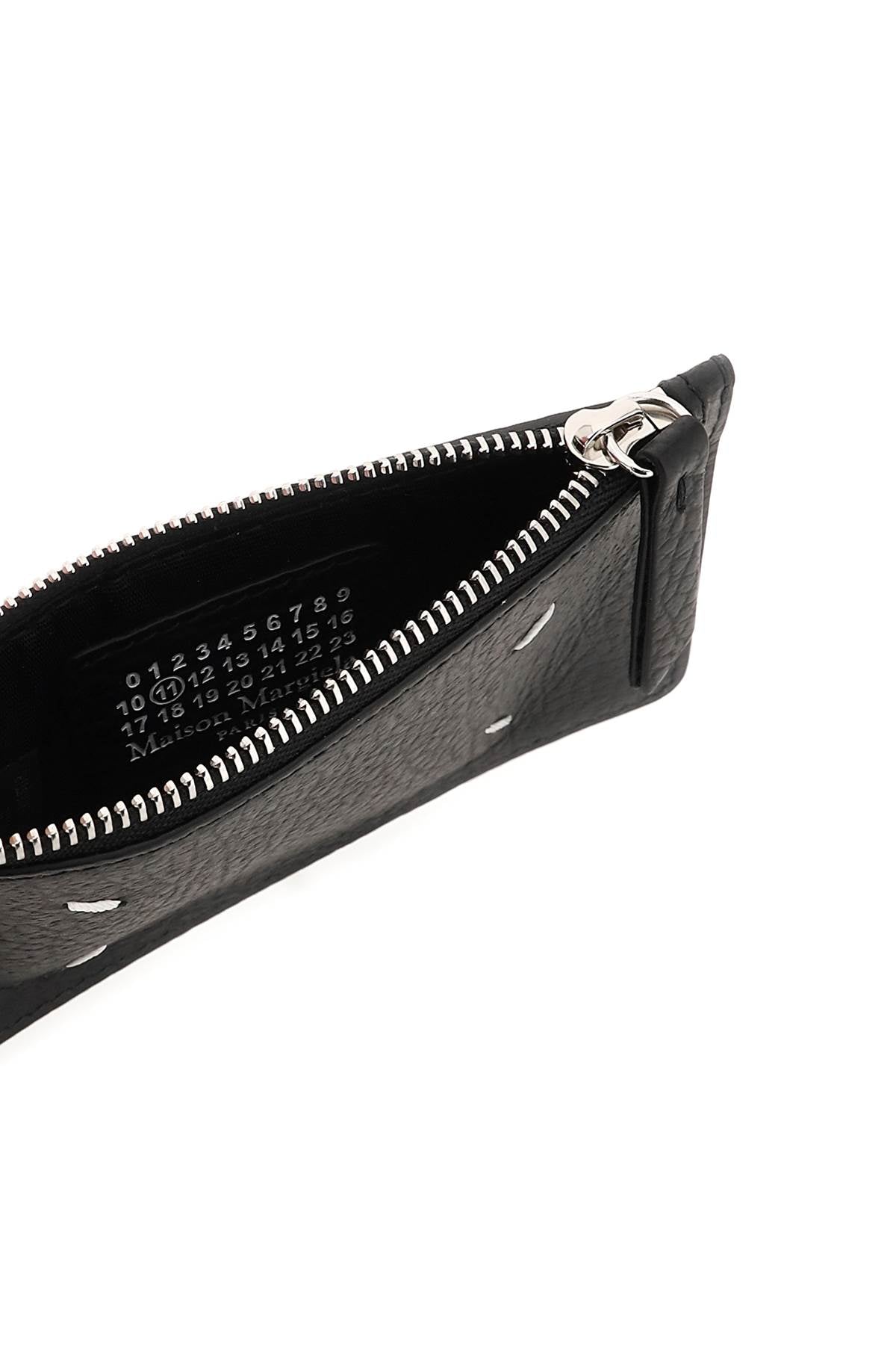 leather zipped cardholder