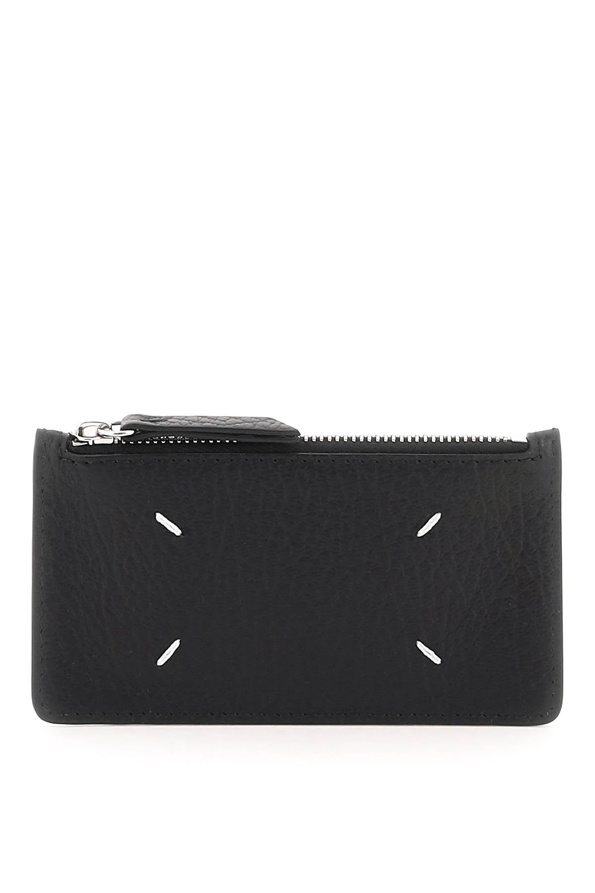 leather zipped cardholder