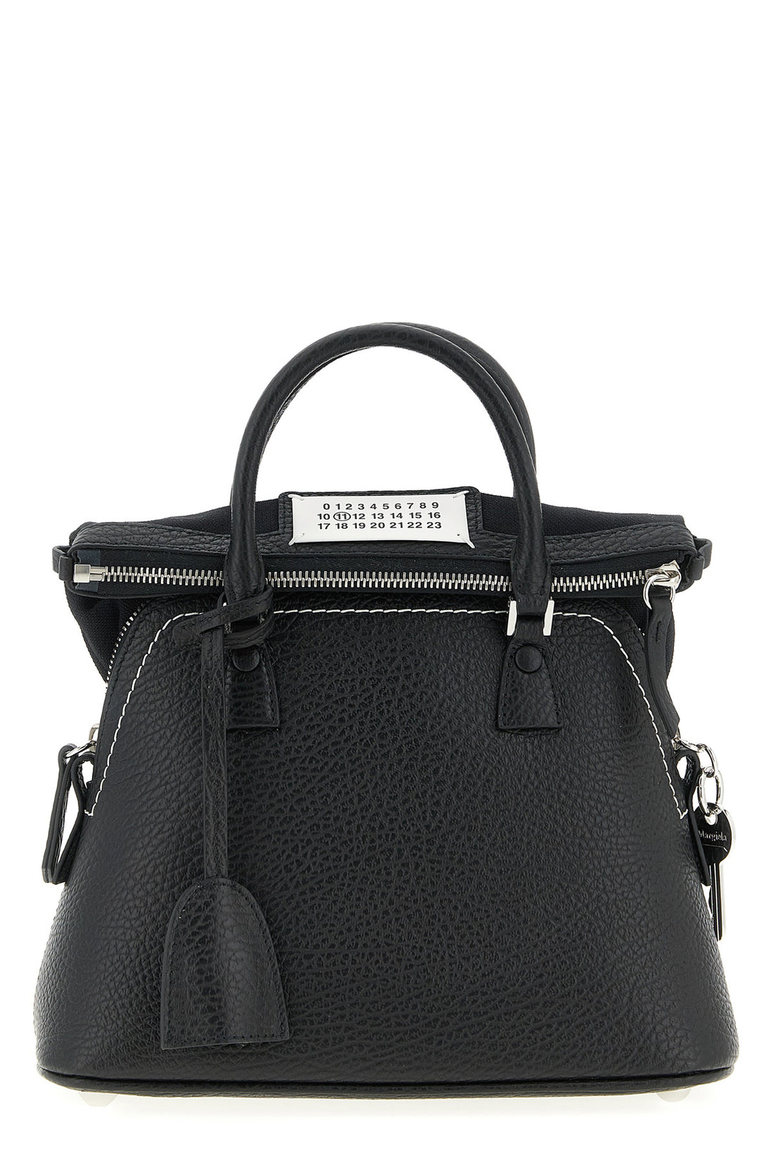 MAISON MARGIELA OS 5ac mini leather and canvas handbag