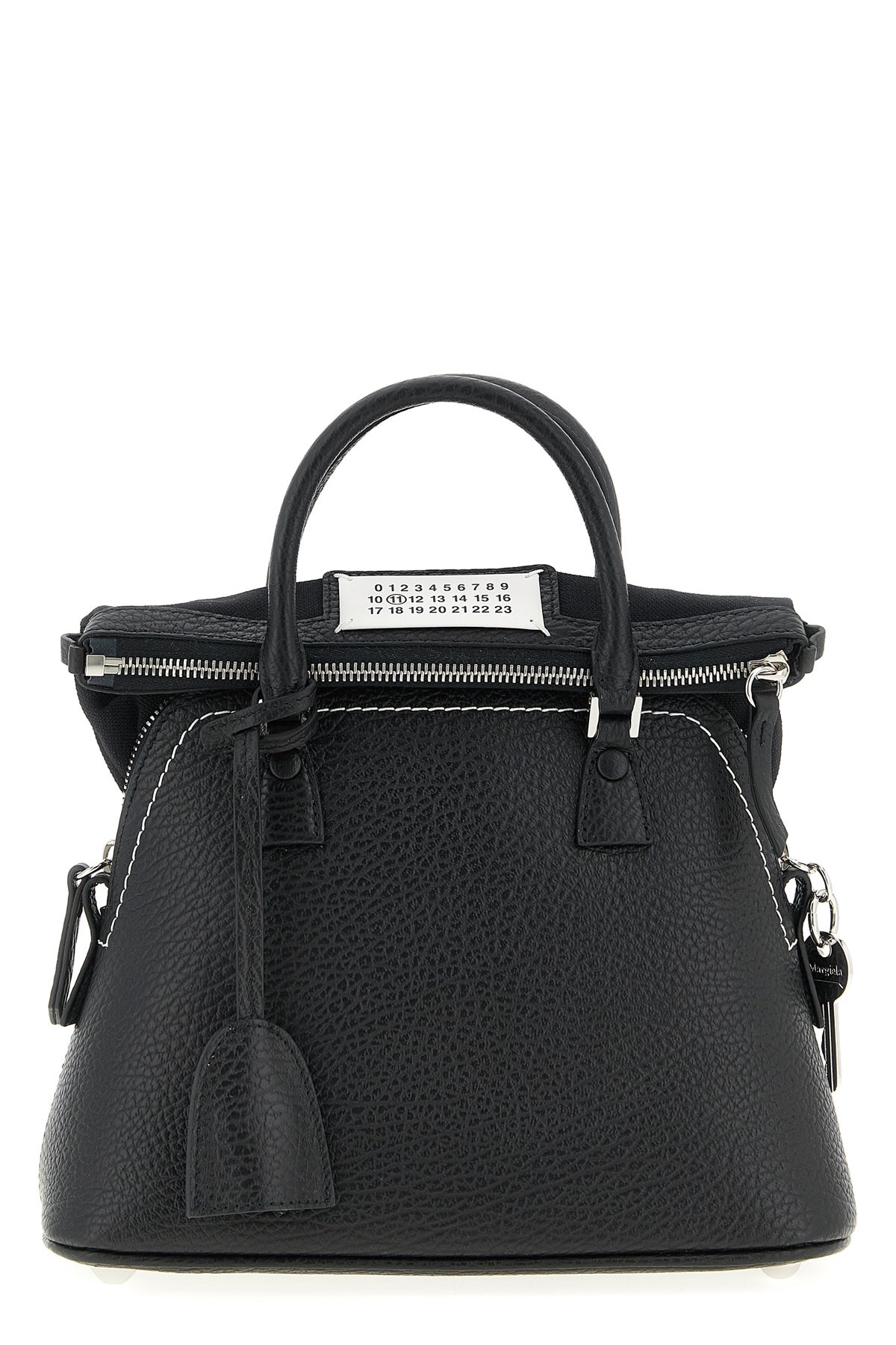 5ac mini leather and canvas handbag