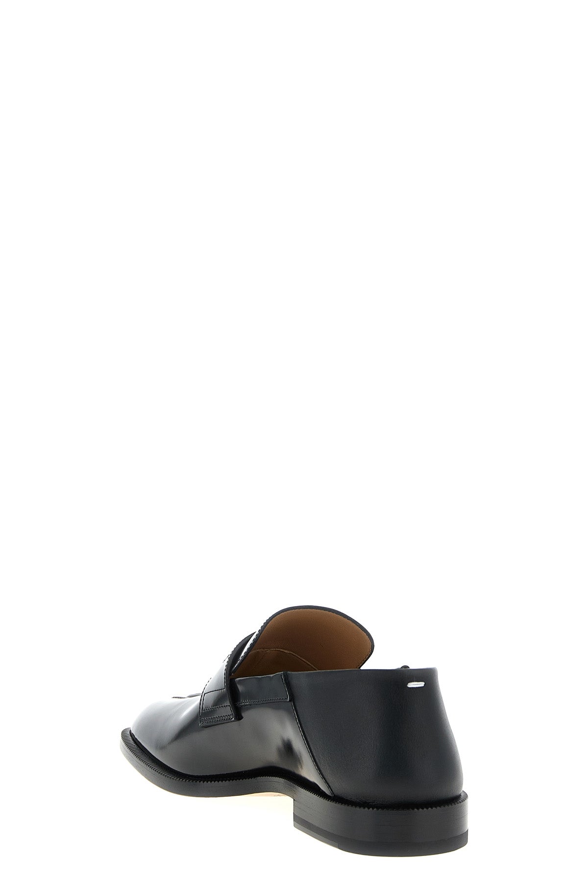 tabi loafers in shiny leather