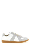 replica leather lace-up sneakers