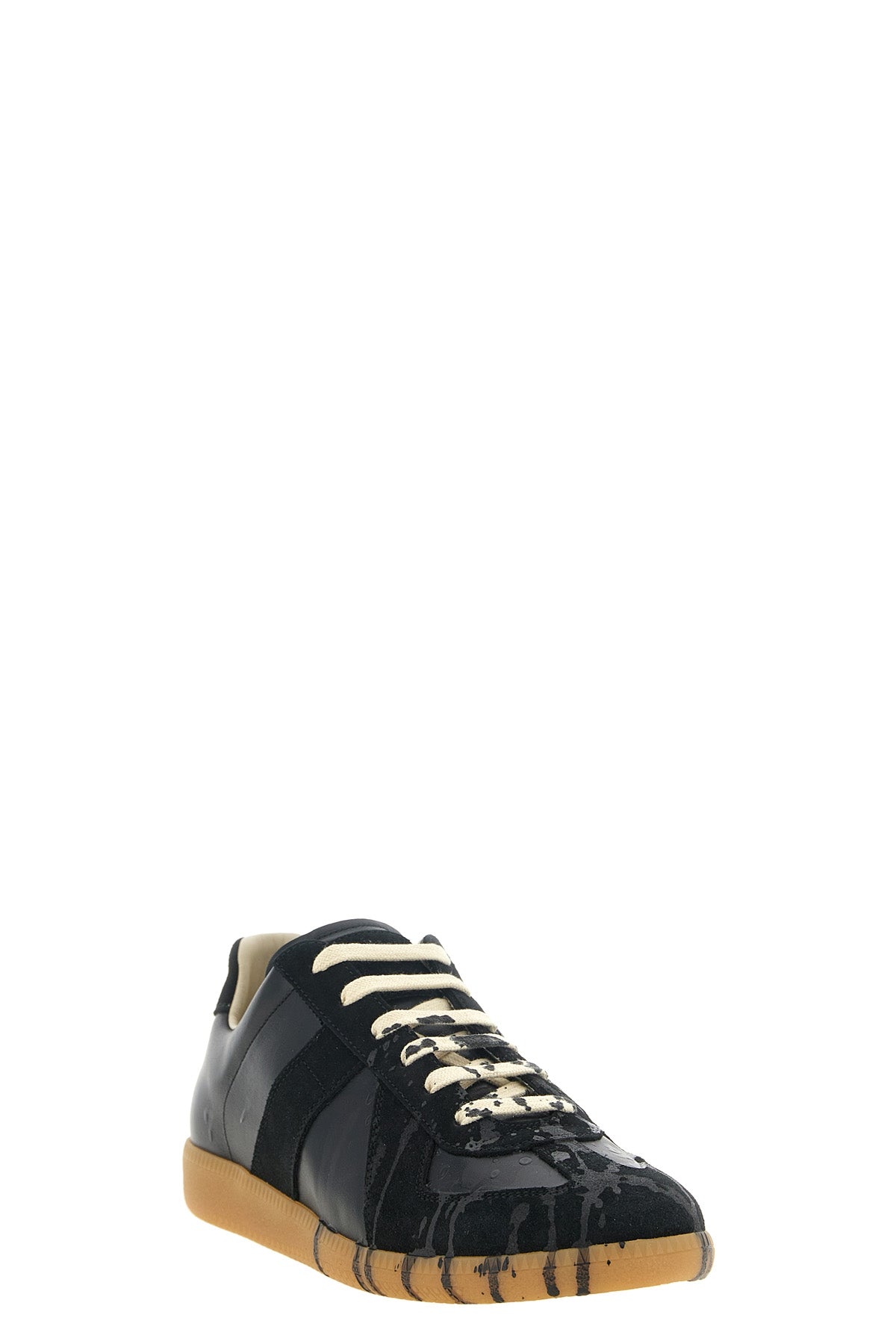 maison margiela replica leather sneakers