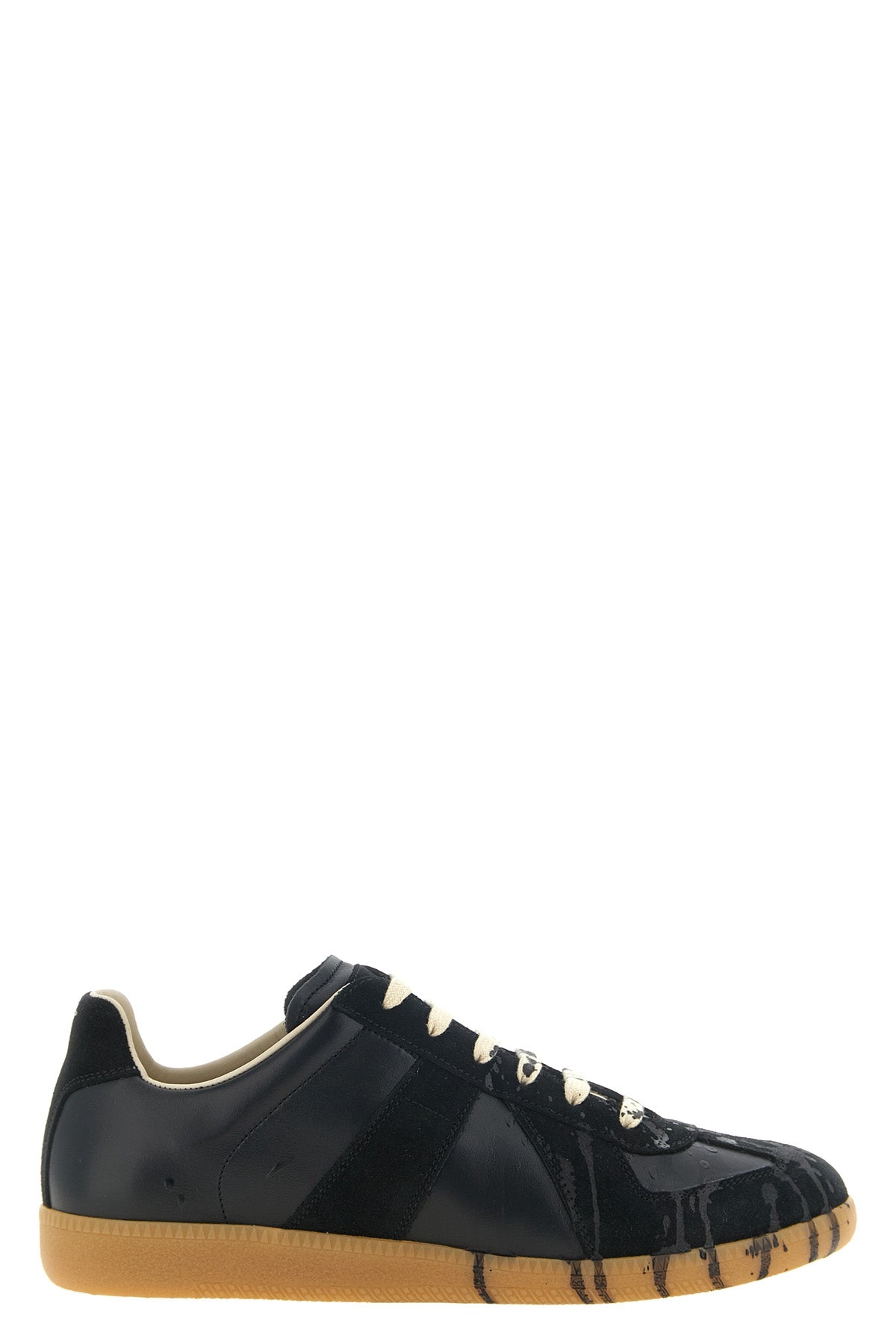 maison margiela replica leather sneakers