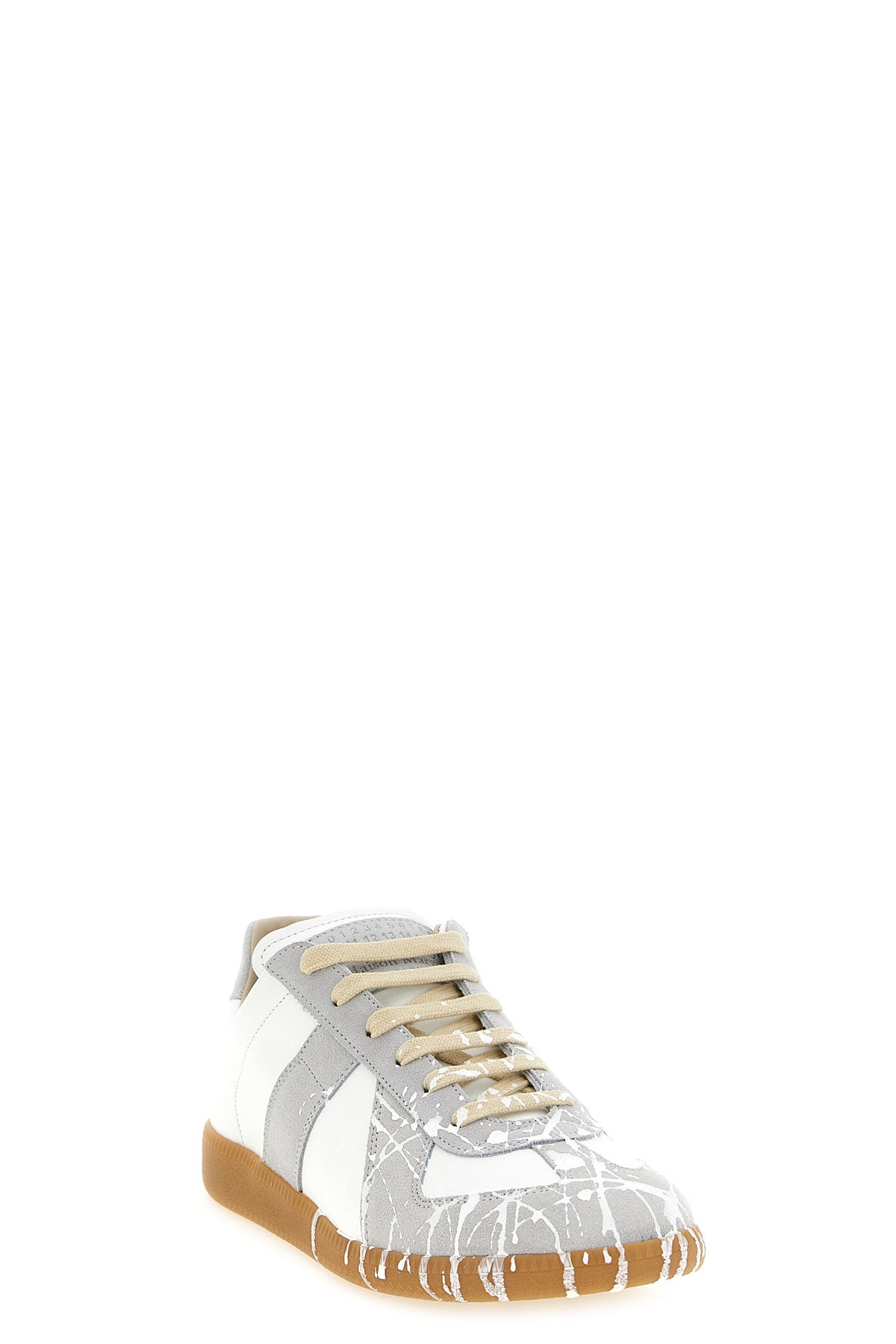 maison margiela replica sneakers stand out for their low-top structured constr