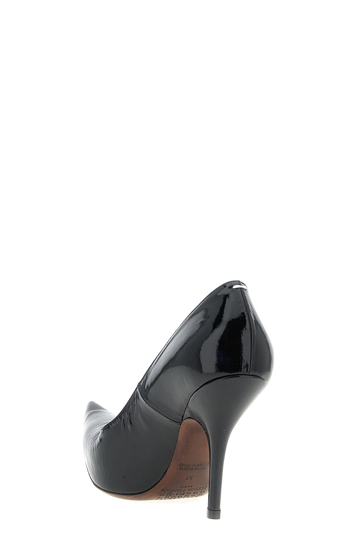 loved to death pumps in glossy patent goat leather