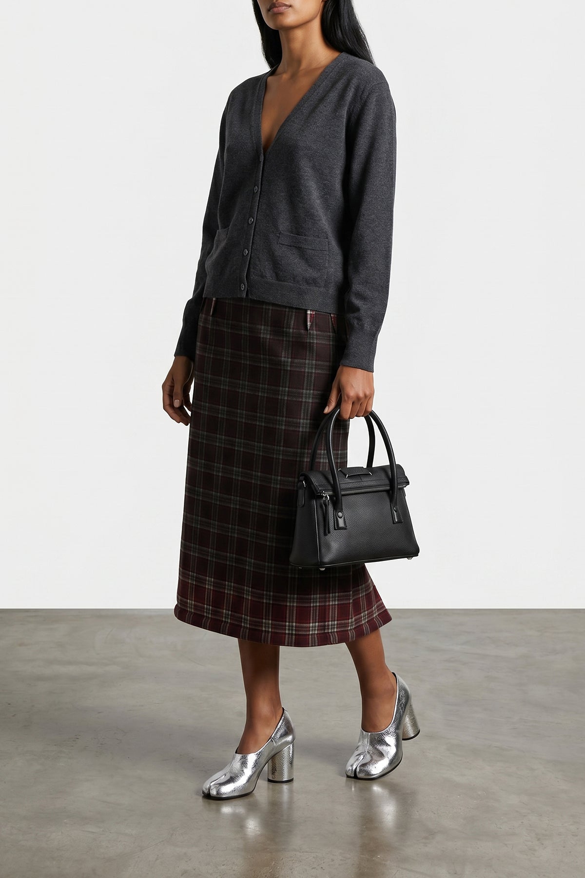 tabi pumps in soft nappa leather