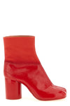 matte leather ankle boots
