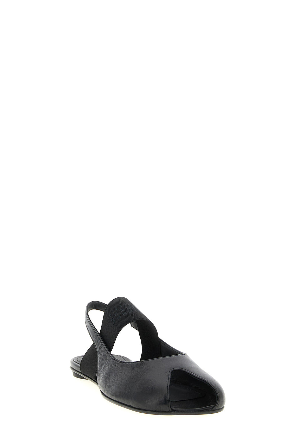 MM6 36 anatomic numeric leather slingbacks
