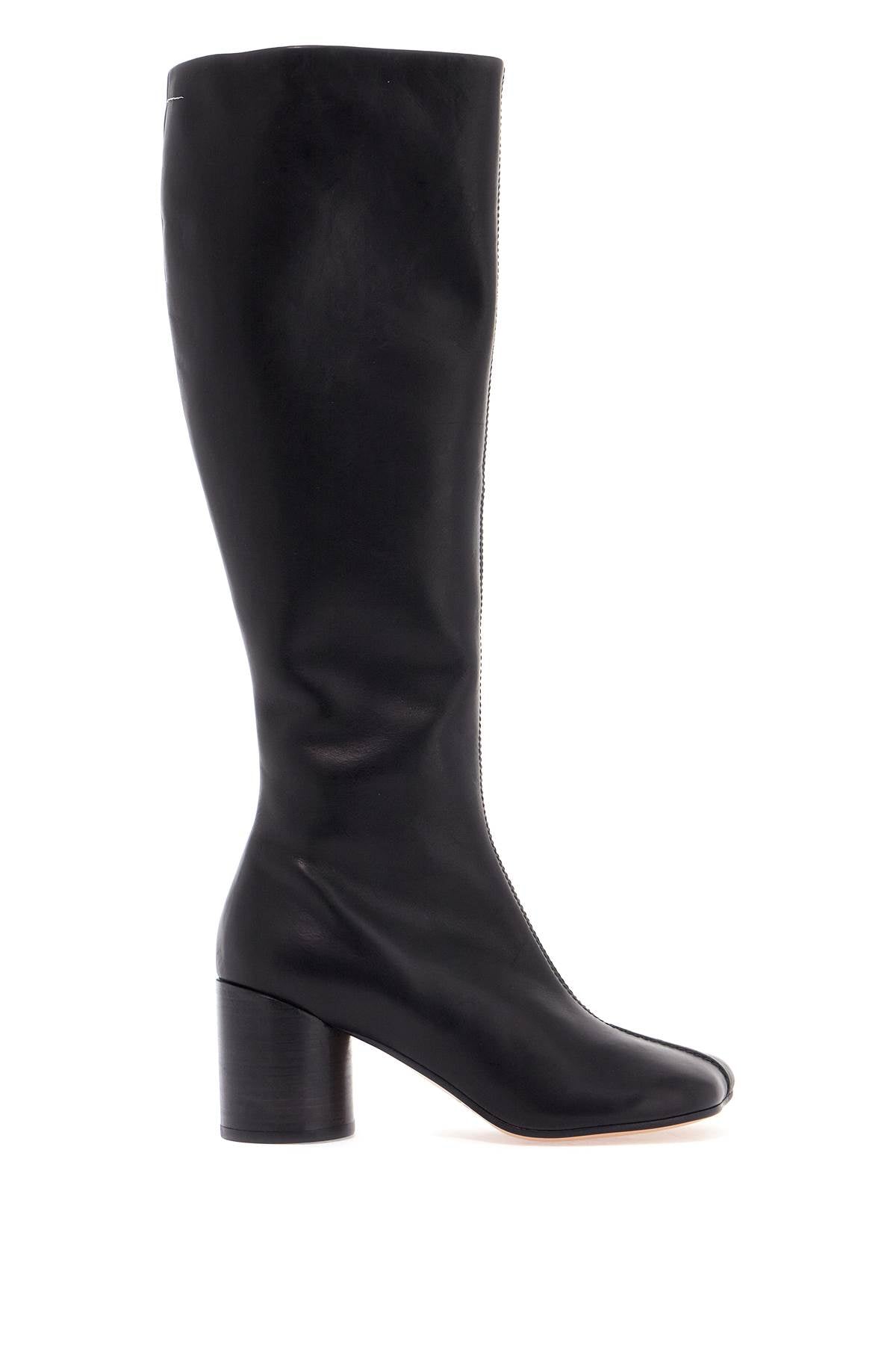 high leather ankle boots