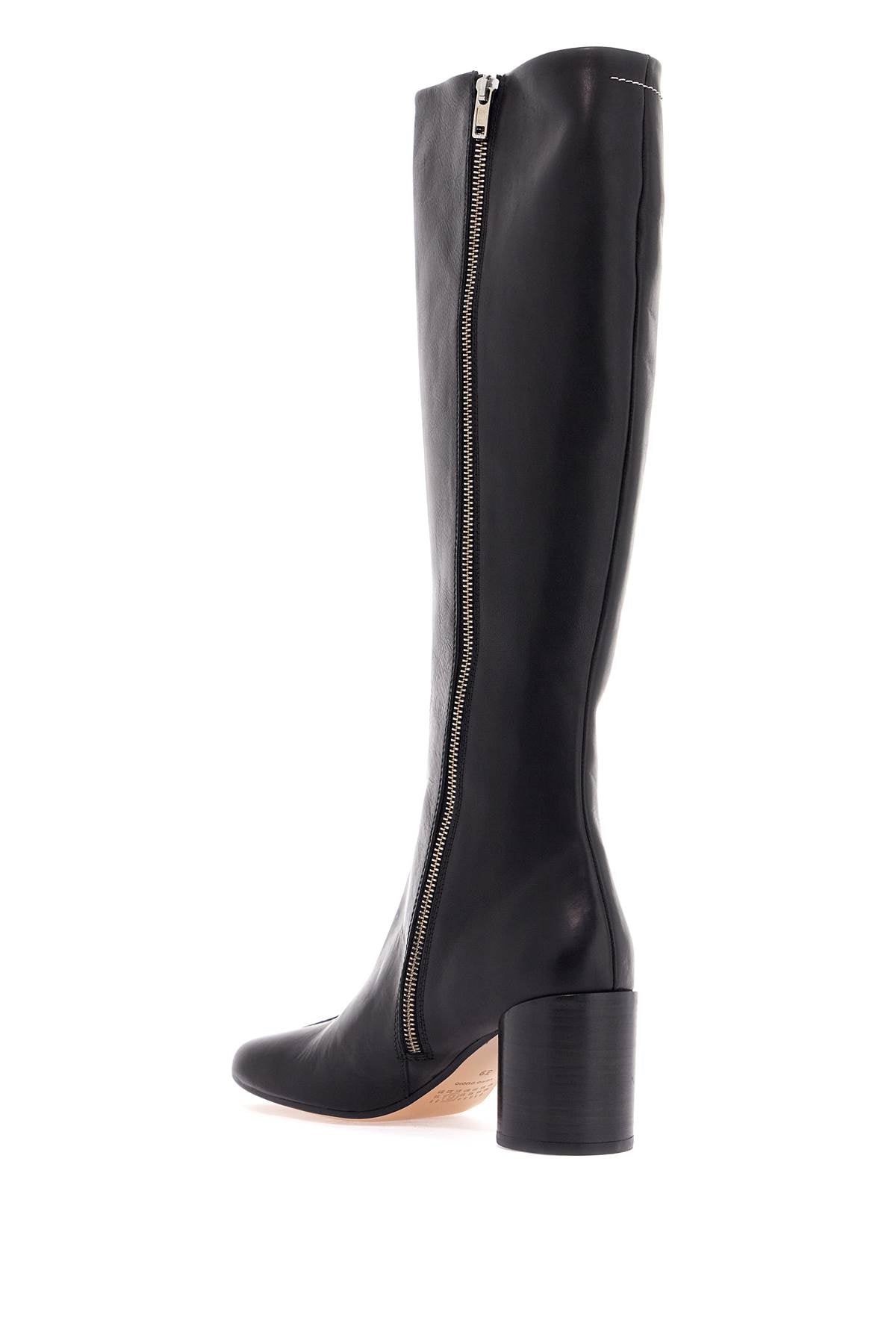 high leather ankle boots