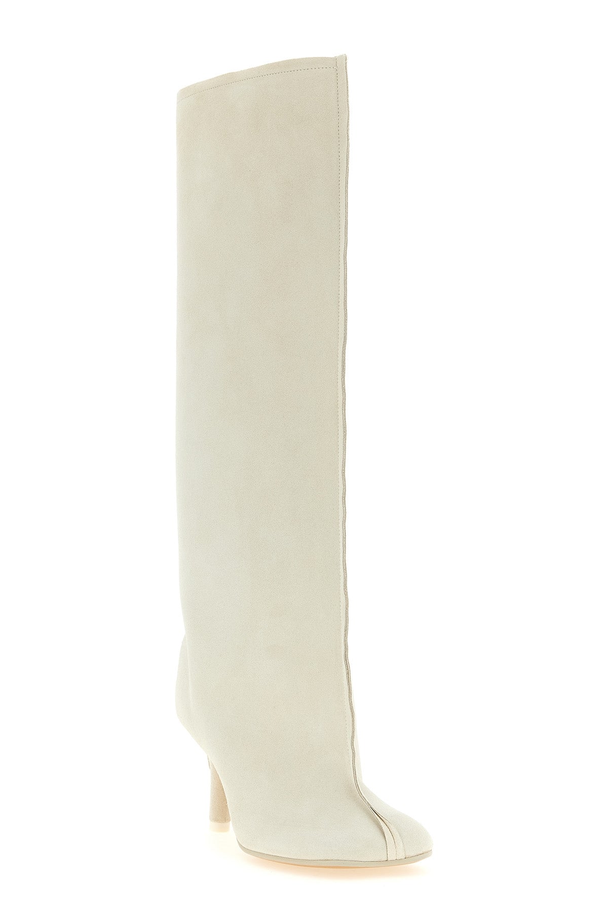 maison margiela mm6 boots redefine the volumes of contemporary footwear through