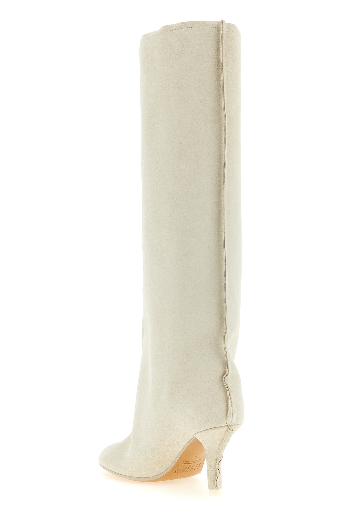 maison margiela mm6 boots redefine the volumes of contemporary footwear through