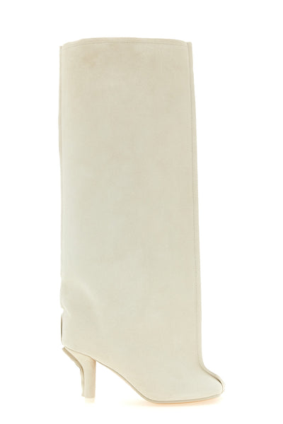 maison margiela mm6 boots redefine the volumes of contemporary footwear through