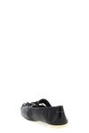 ballet crinkle effect leather ballet flats