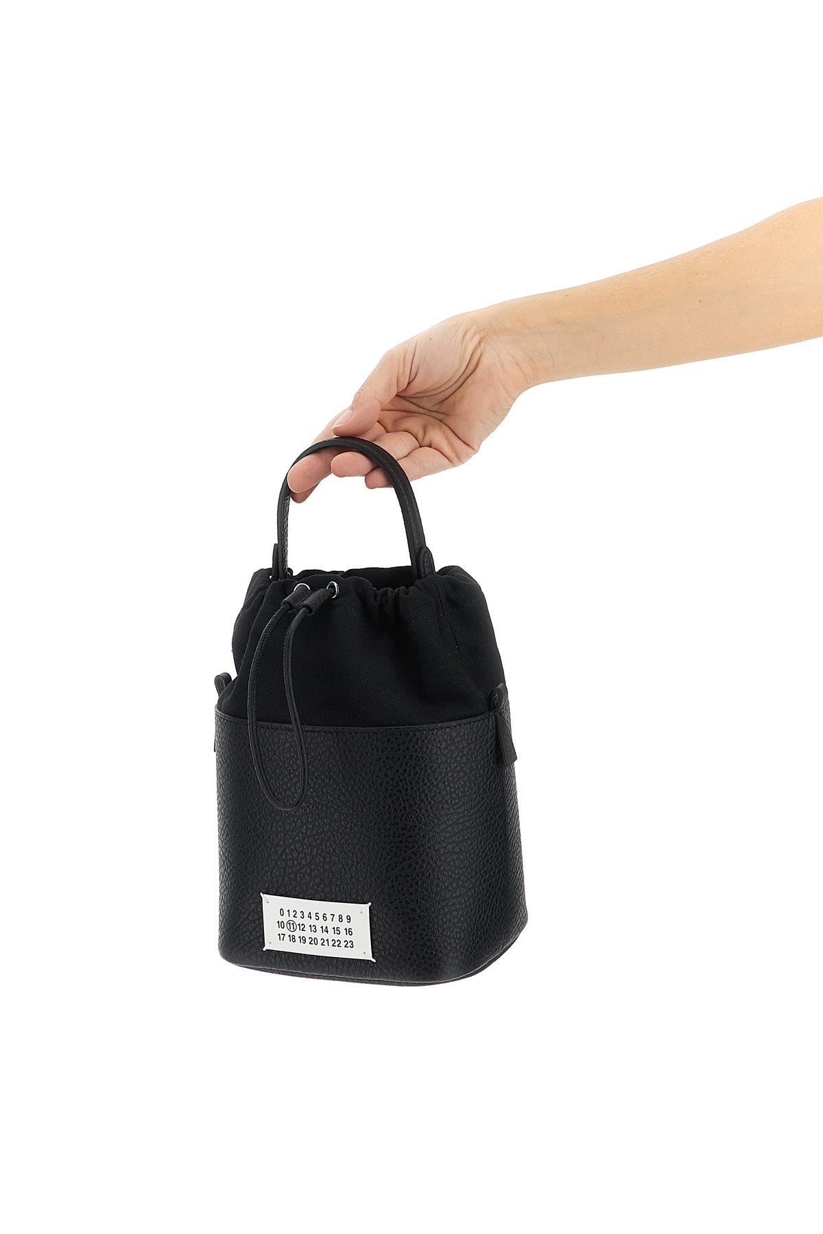 maison margiela leather bucket bag