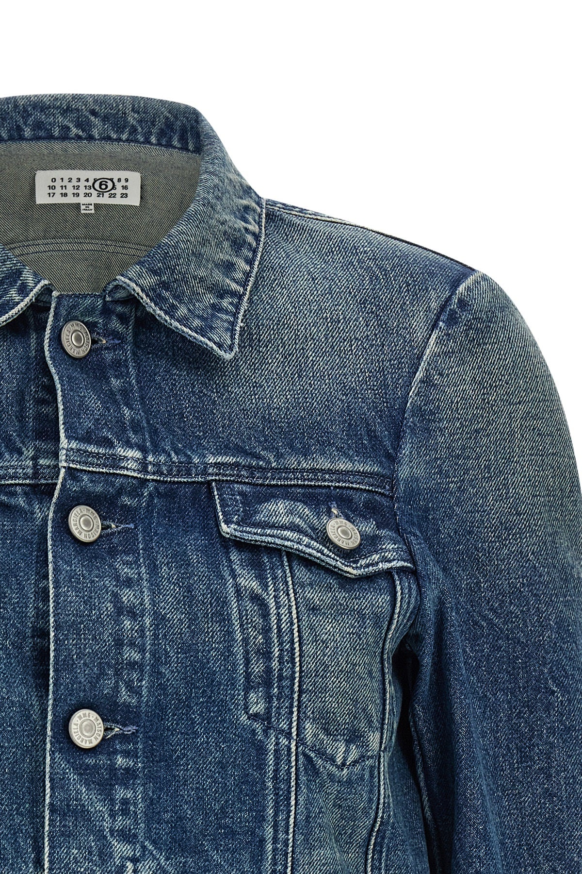 stone-washed cotton denim jacket