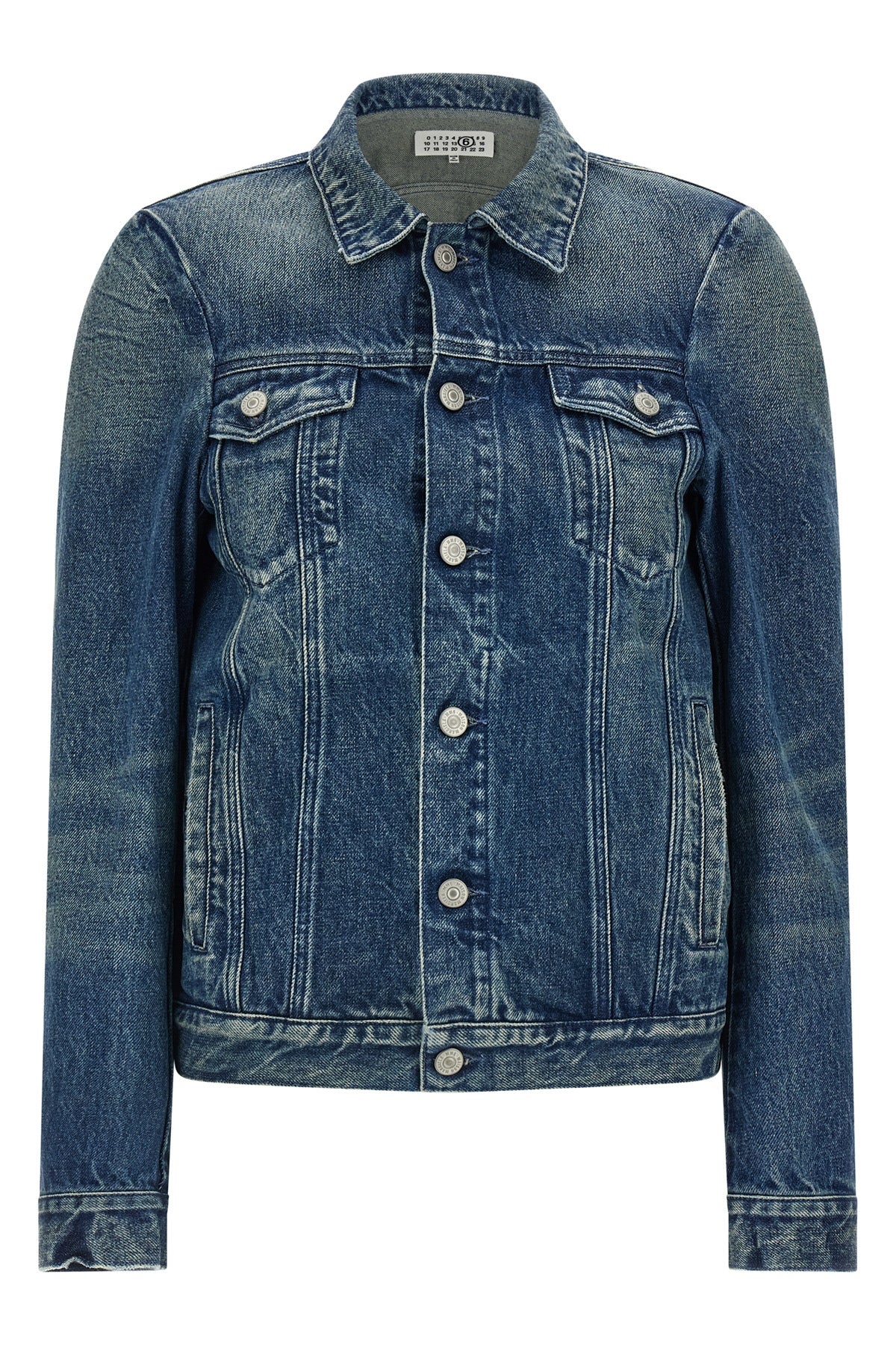 stone-washed cotton denim jacket