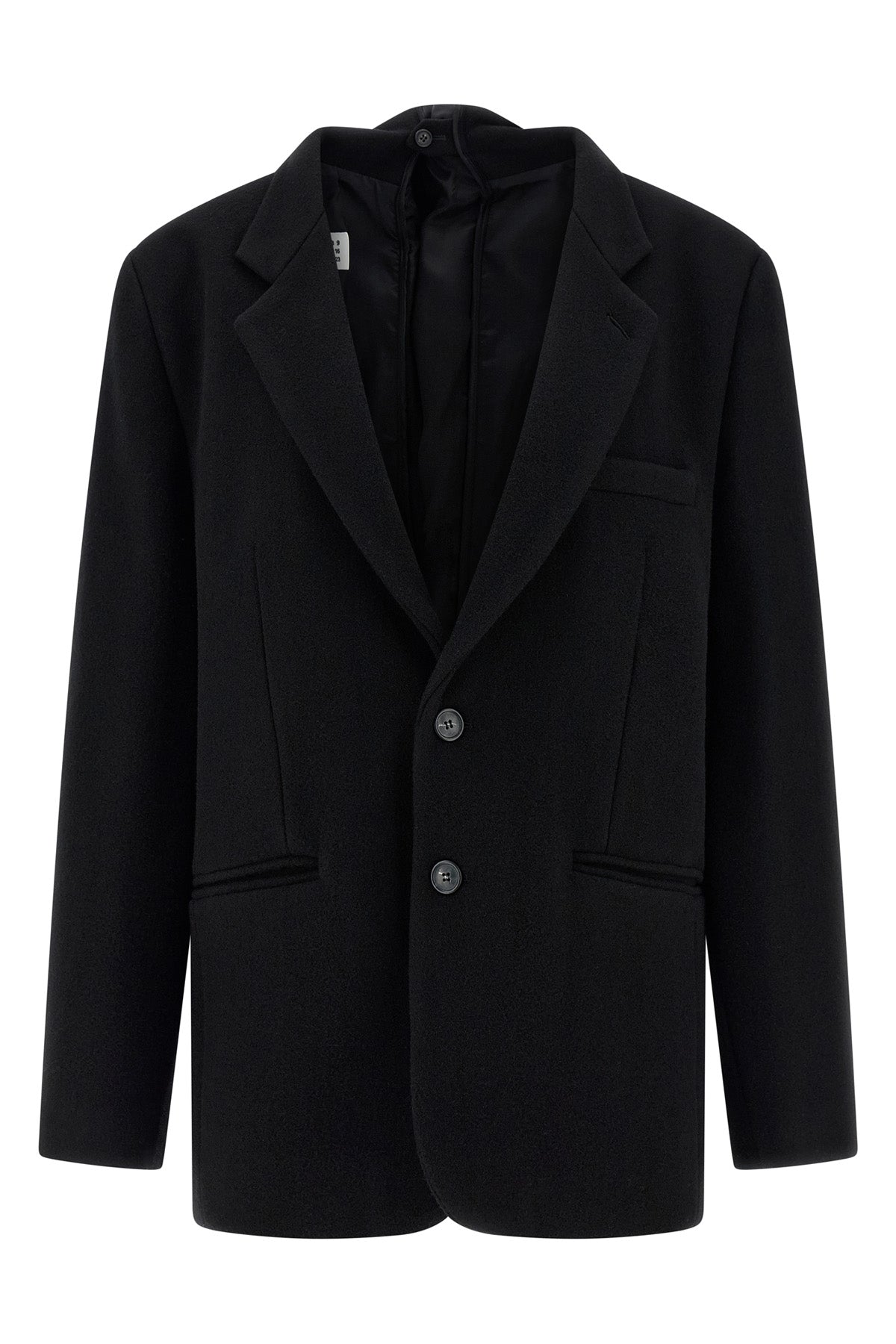 single-breasted wool blazer