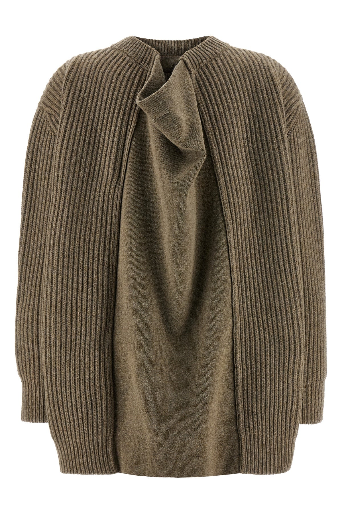 ribbed wool knit mini dress