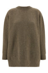 ribbed wool knit mini dress