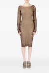 double layer midi dress
