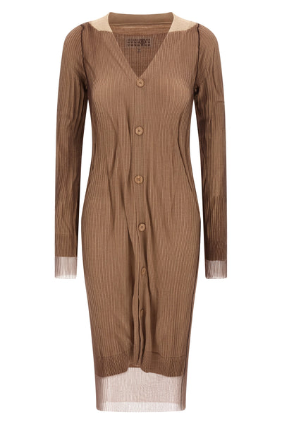 double layer midi dress