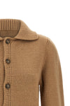 the maison margiela mm6 cardigan redefines knitwear codes through a cropped silh