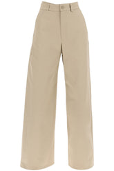 cotton gabardine trousers