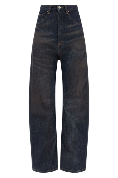 5-pocket jeans in cotton denim