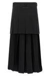 maison margielas mm6 midi skirt redefines classic tailoring through a distincti