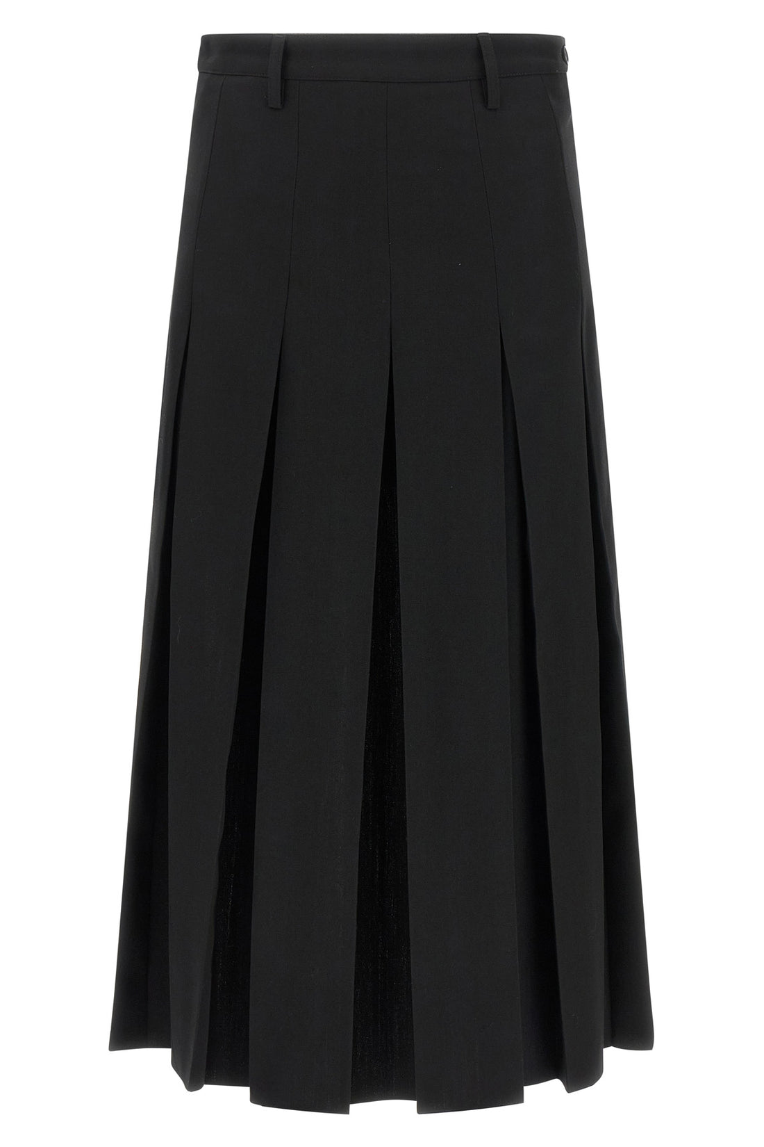 MM6 38 maison margielas mm6 midi skirt redefines classic tailoring through a distincti