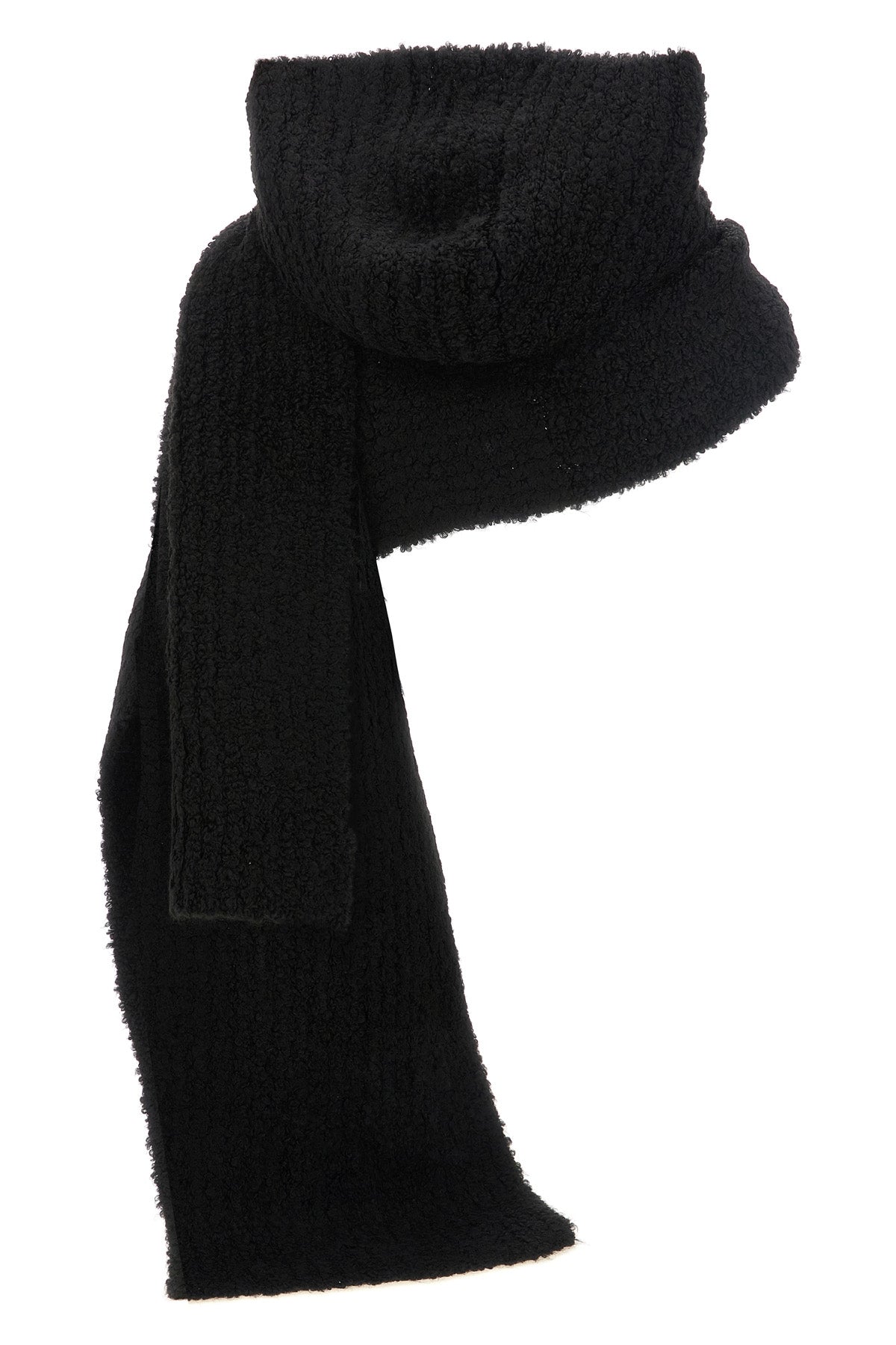 the maison margiela mm6 scarf is distinguished by an elongated rectangular const