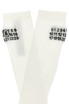 bootleg ribbed stretch cotton blend socks