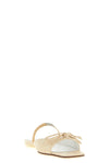 vintage-effect calf leather sandals