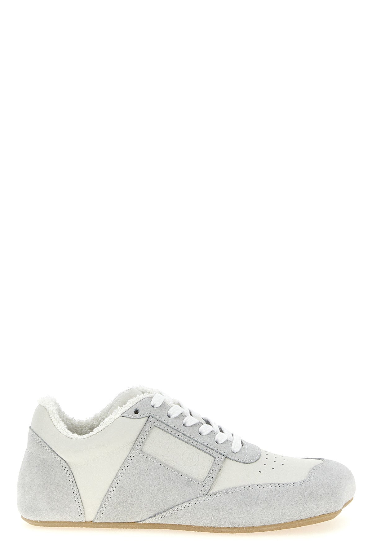 suede and leather sneakers