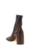 anatomic ankle boots in crinkle effect dégradé leather