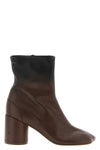 anatomic ankle boots in crinkle effect dégradé leather