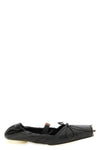 vintage effect calf leather ballet flats