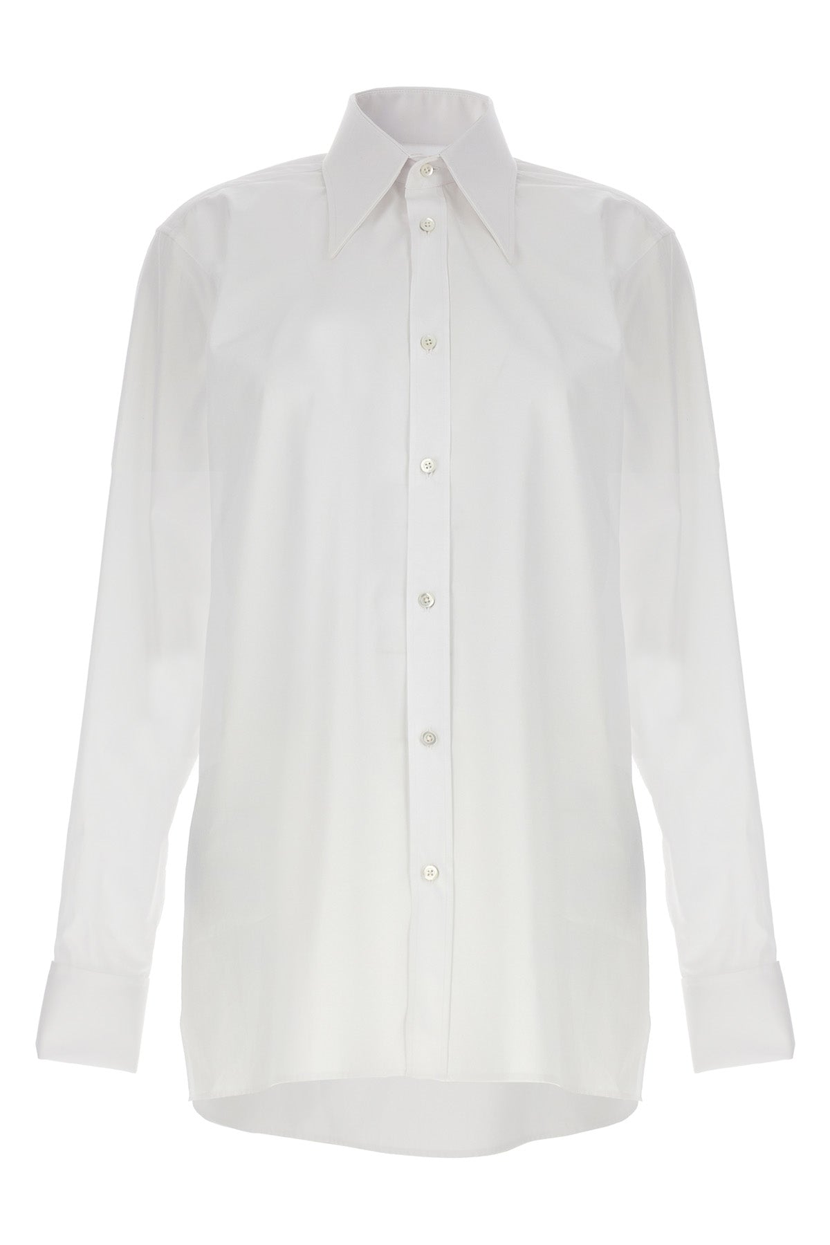 long cotton poplin shirt