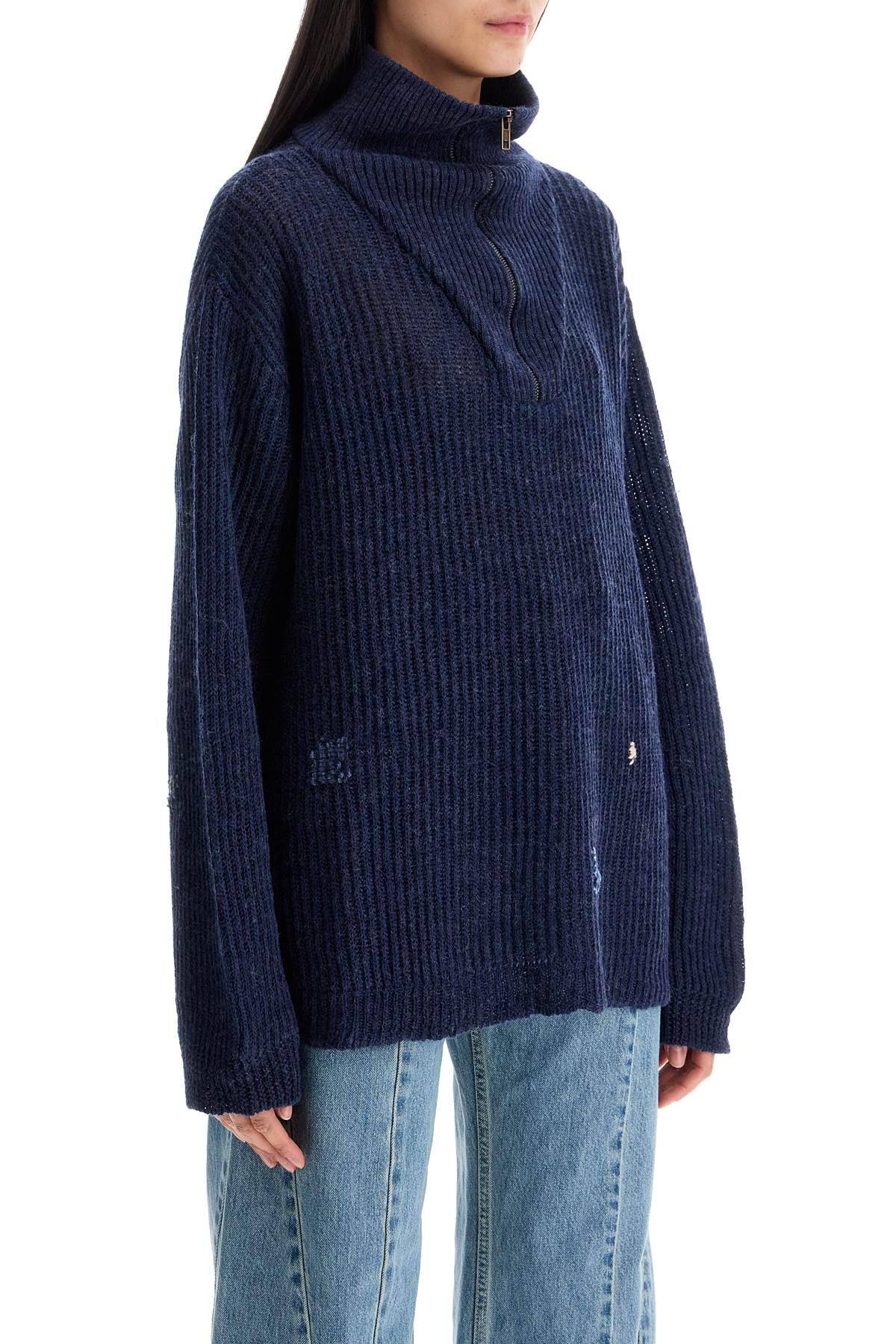 linen and wool blend sweater